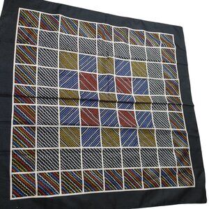 Totes Rain Scarf Water Repellent Italy Polyester Multicolor Geometric Design